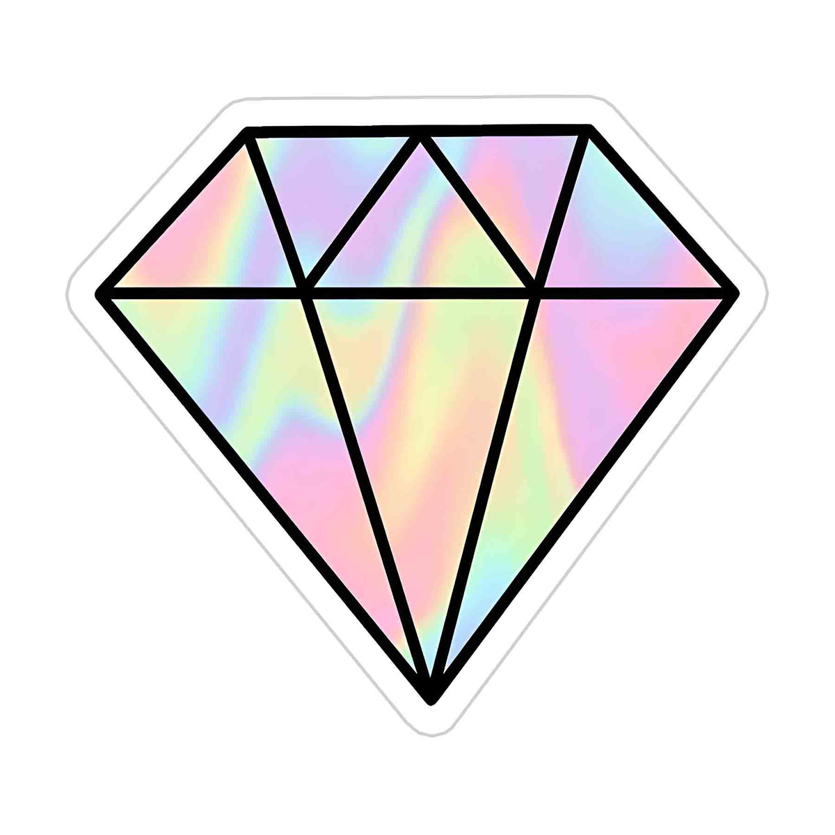 Flat Diamond Sticker
