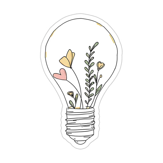 Floral bulb Sticker
