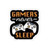 Gamers Never Sleeps Sticker