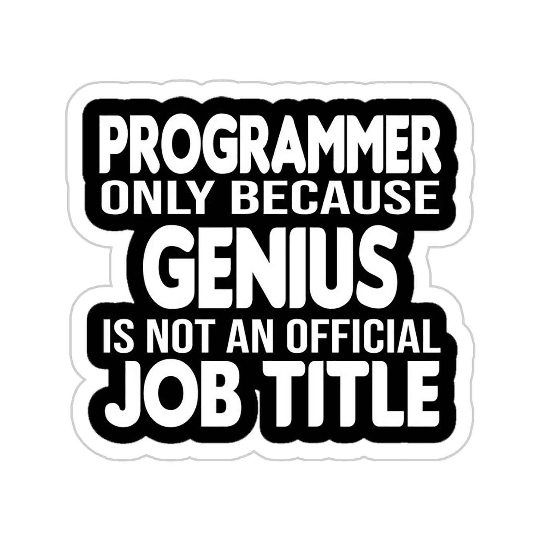 Genius Programmer Sticker