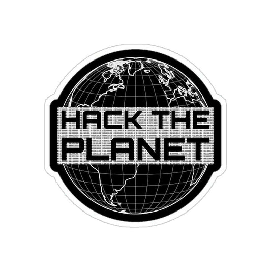 Hack the Planet E Sticker