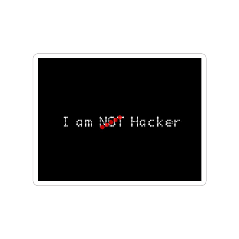 I Am Hacker Sticker