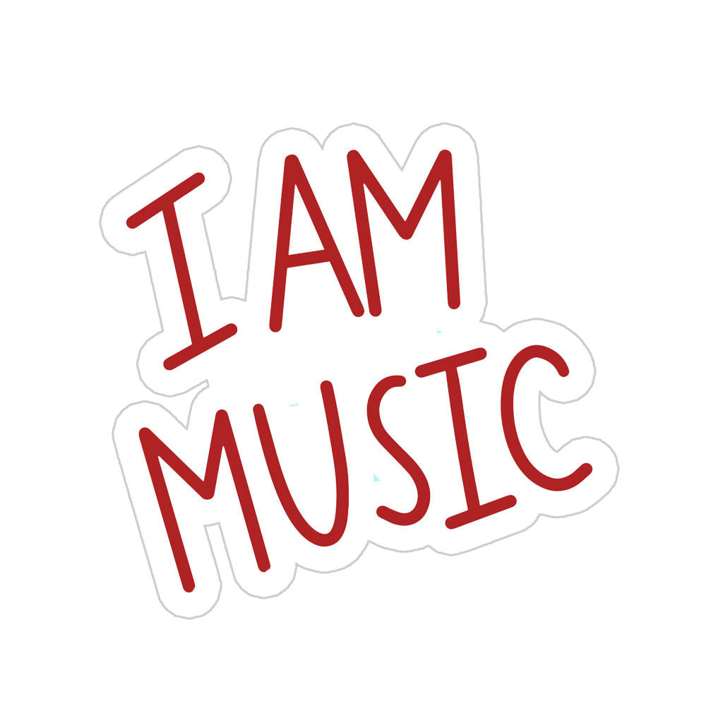 I Am Music Sticker