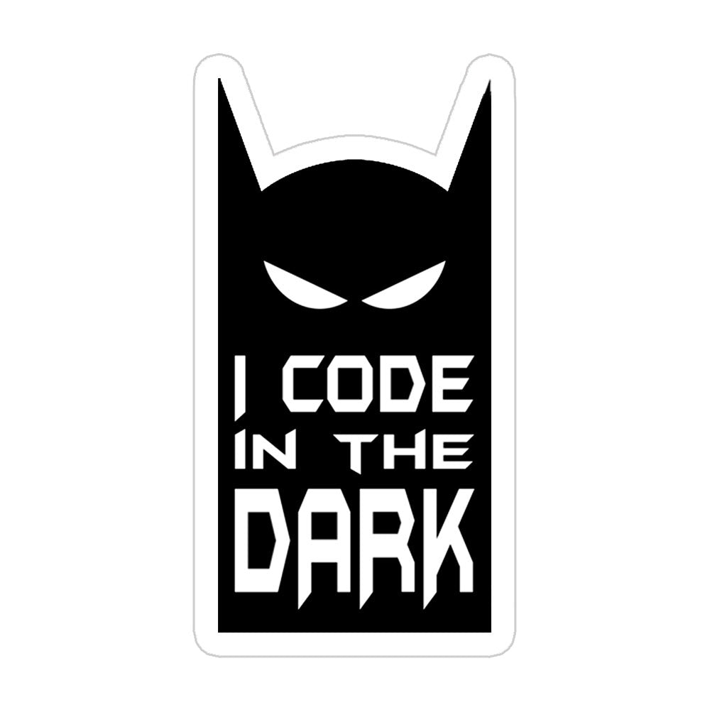 I Code In Dark Sticker