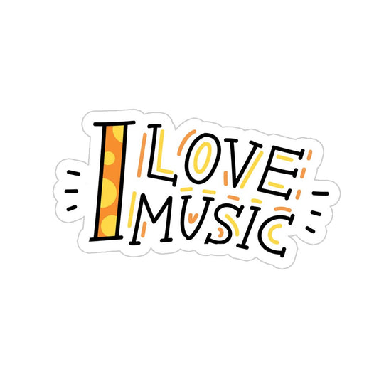 I Love Music Sticker