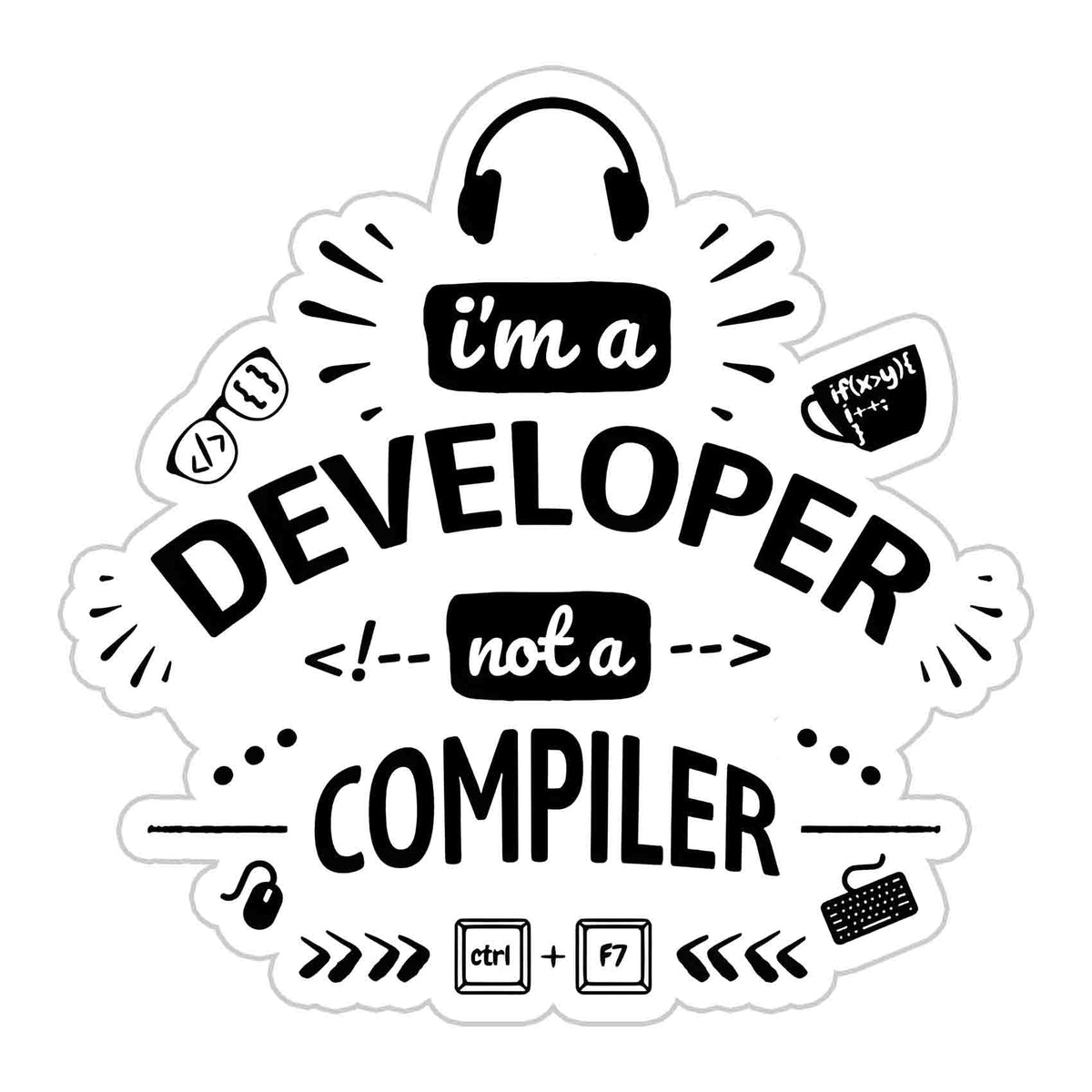 I am Developer Sticker