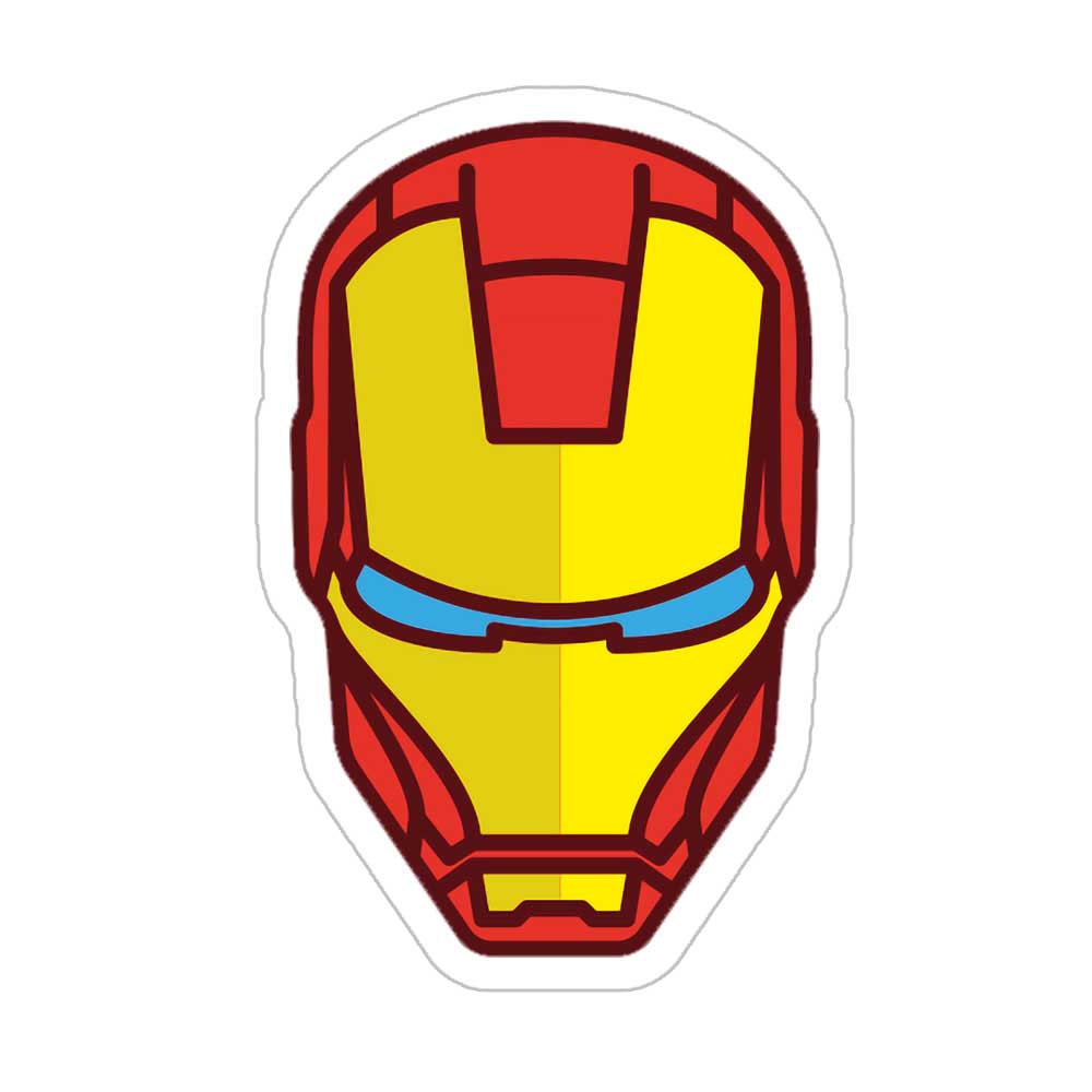 Iron Man Head Sticker