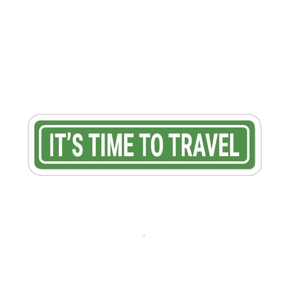 It's Time To Travel Text Sticker