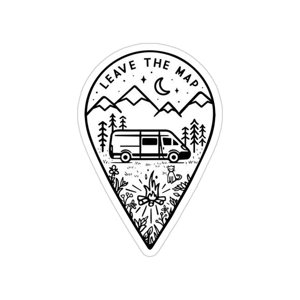 Leave The Map Sticker