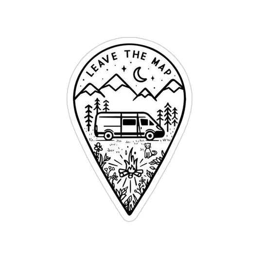 Leave The Map Sticker