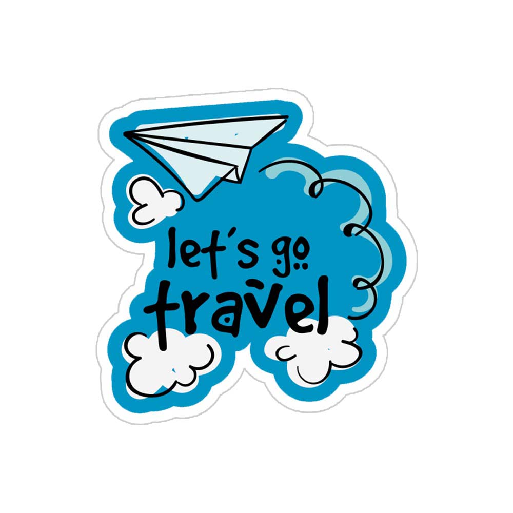 Let's Go Travel Sticker
