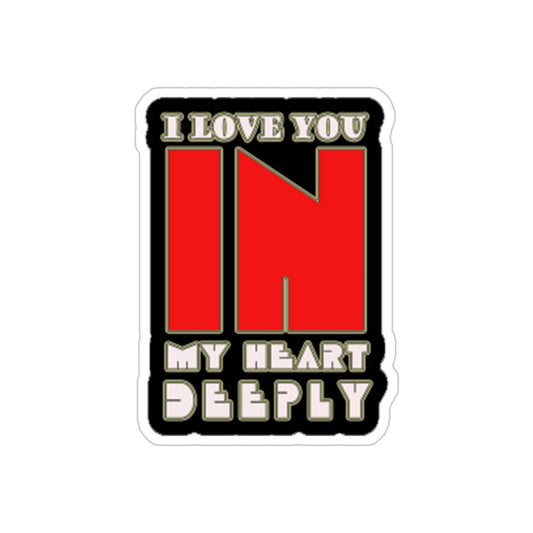 Love You In My Heart Sticker