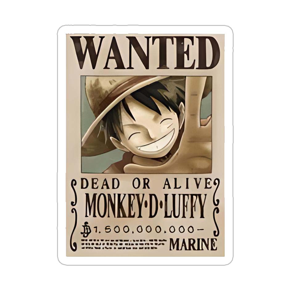 Luffy Bounty Sticker