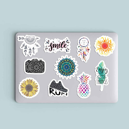 Mandala art Sticker (Pack of 10)