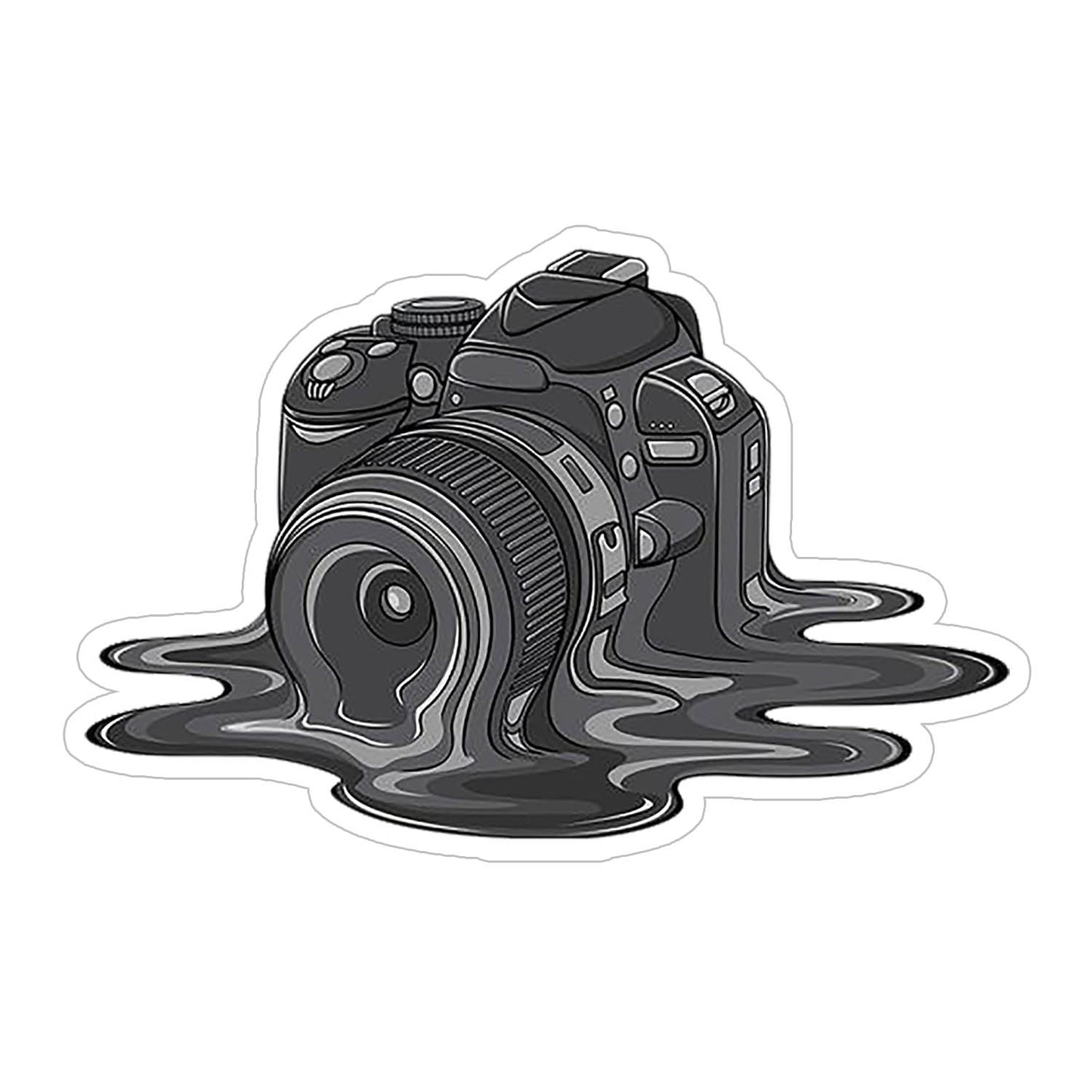 Melting Camera Sticker