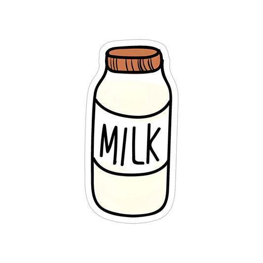 Milk Bottle Sticker