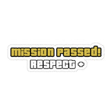 Mission Passed Sticker