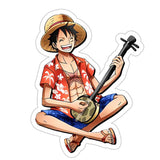 Musician Luffy Sticker