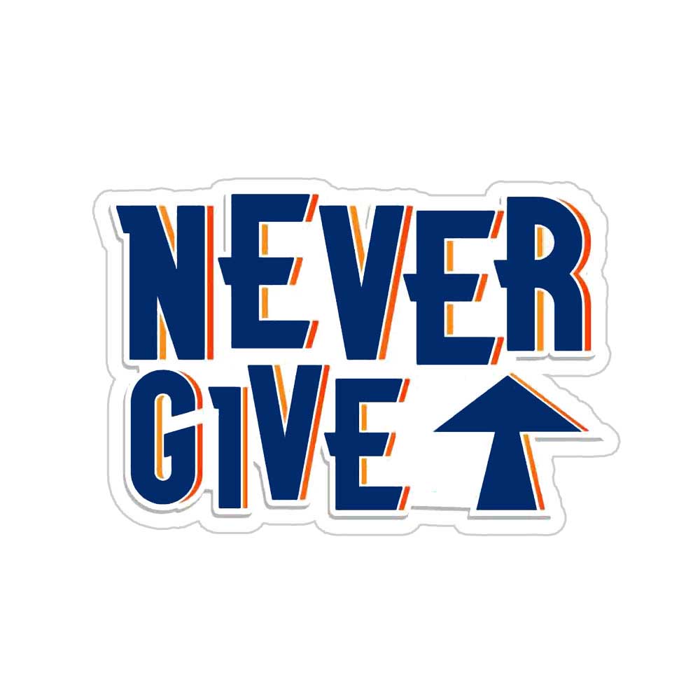 Never Give Up Sticker