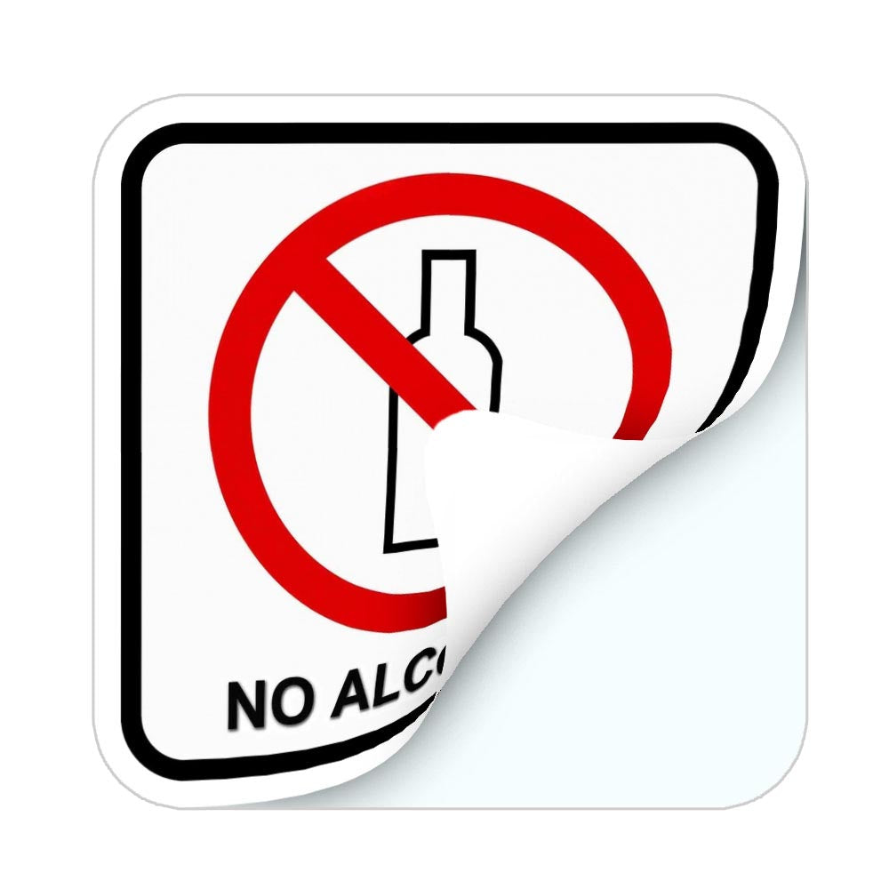 No to Alcohol Sticker