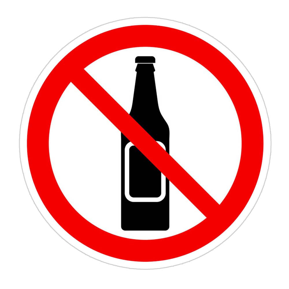 No-Alcohol Sticker