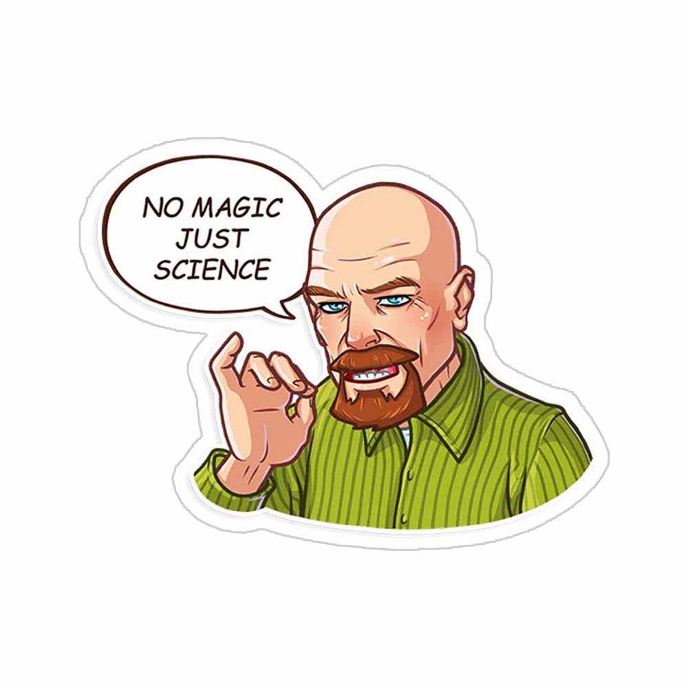 No Magic Just Science Sticker