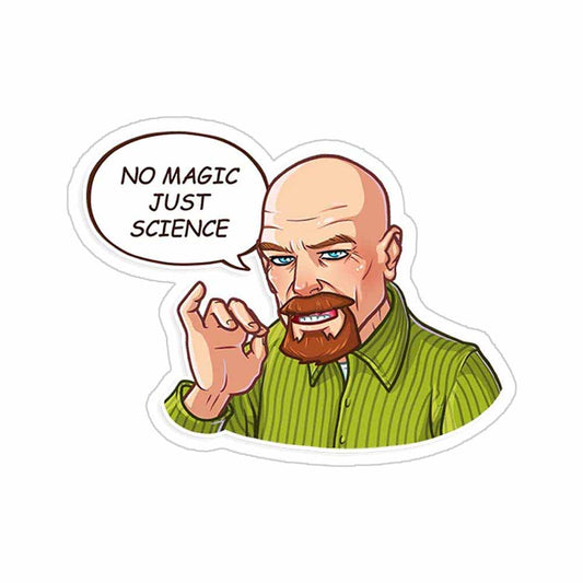 No Magic Just Science Sticker