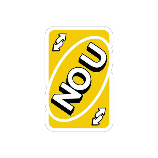 No U Sticker