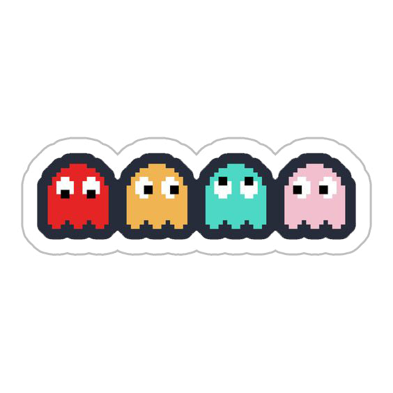 Pacman game Sticker