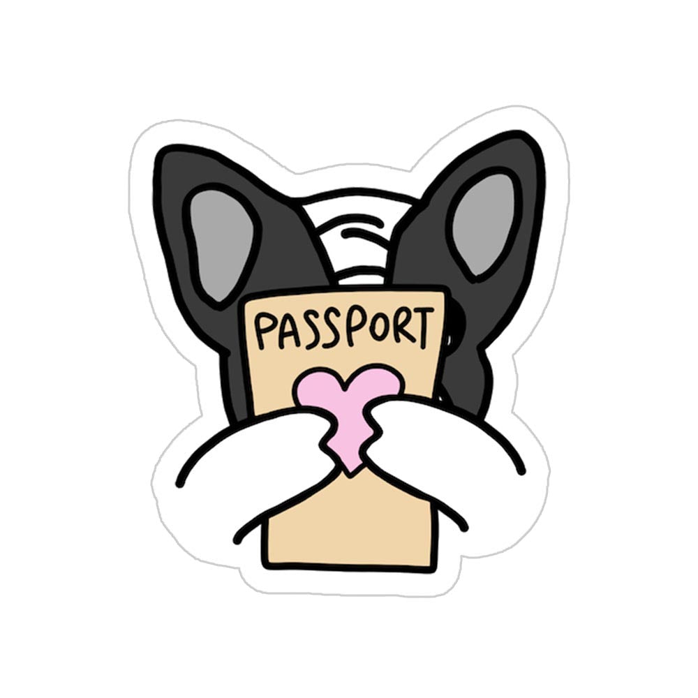Passport Dog Sticker
