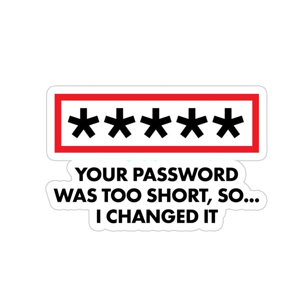 Passwords Sticker