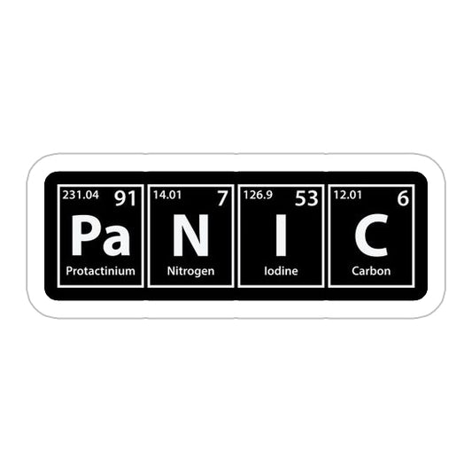 Periodic Table Panic Sticker