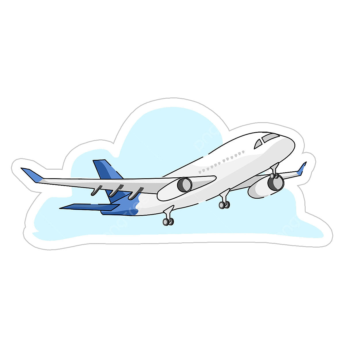 Plane in Air Sticker