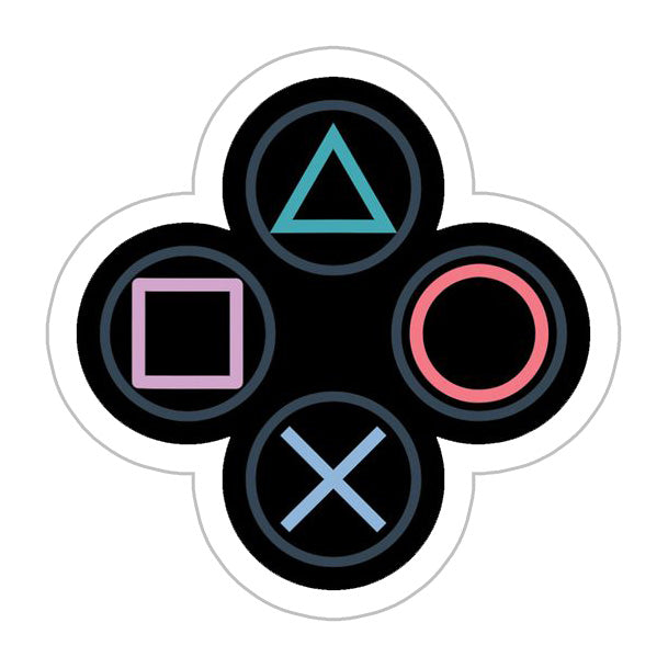 Playstation remote buttons Sticker