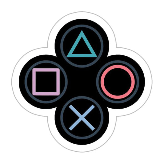 Playstation remote buttons Sticker