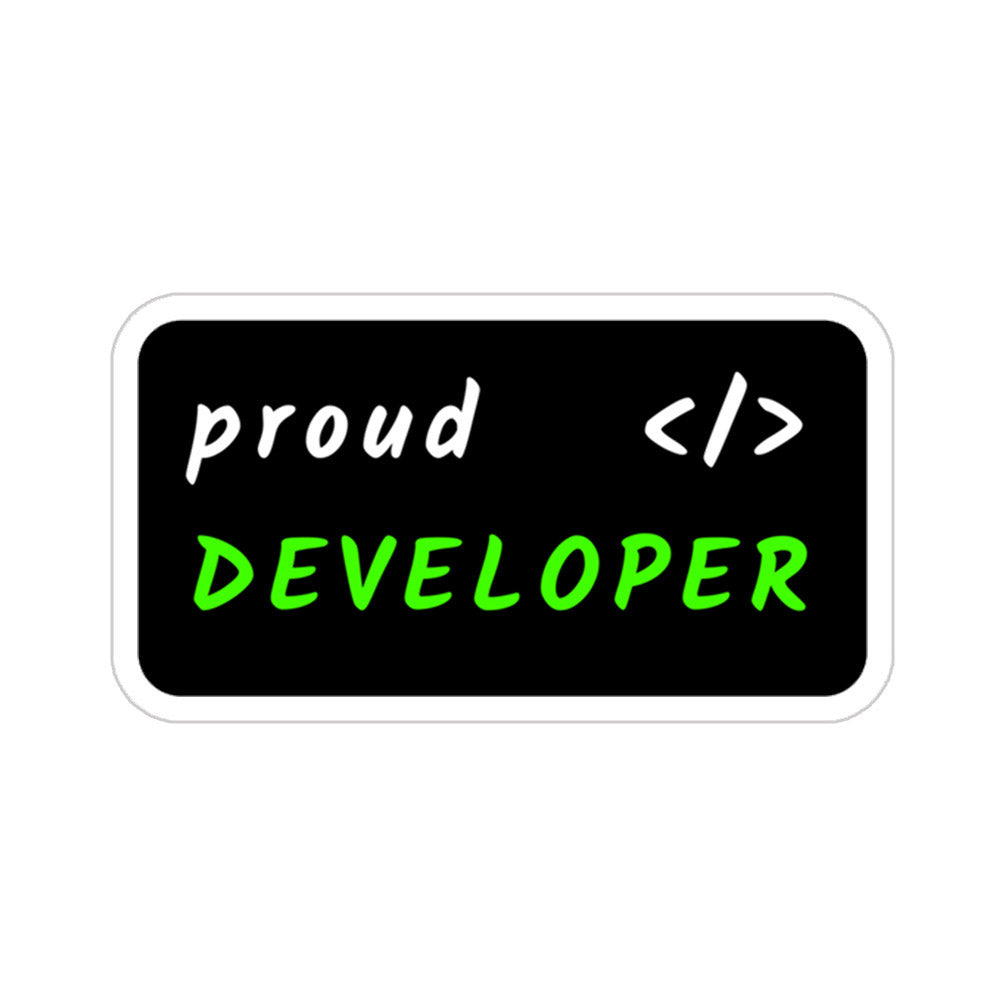 Proud Developer Sticker