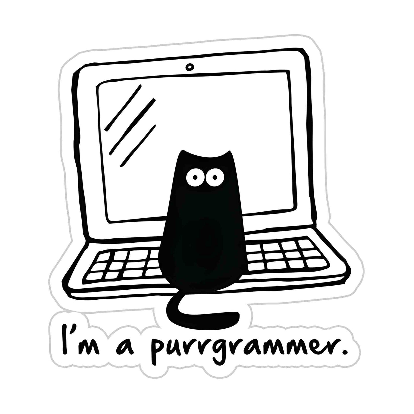 Purrgramer Sticker