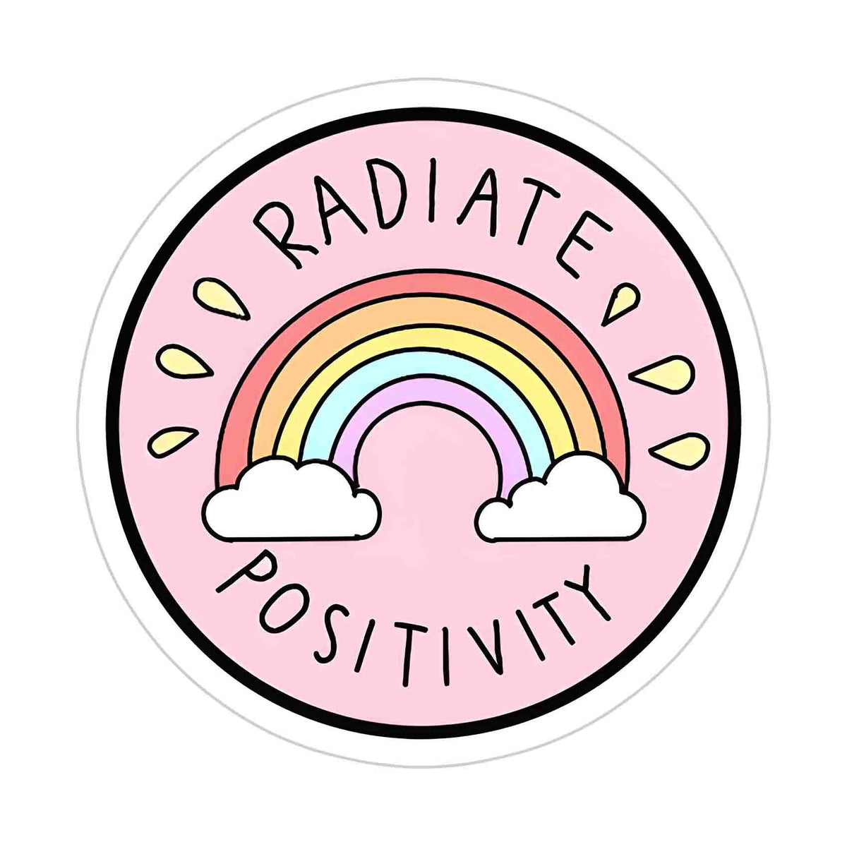 Radiate Positivity Sticker