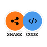 Share Code Sticker