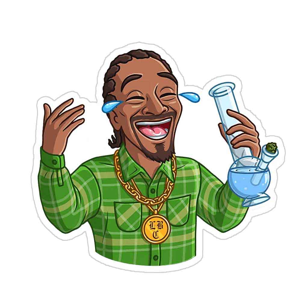 Snoop Dog Smoking Sticker