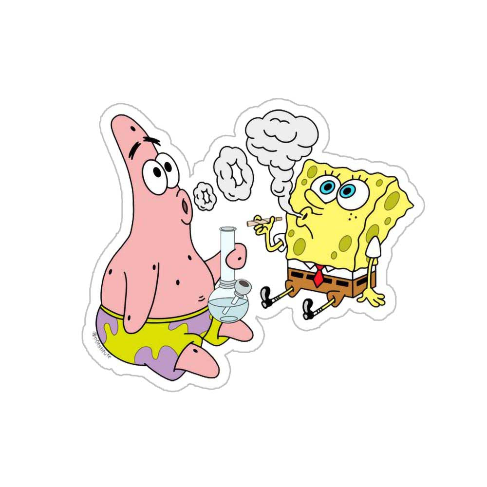 Spongebob & Patrick Chilling Sticker