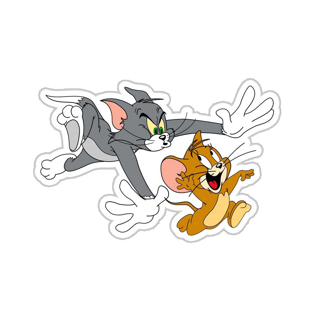 Tom & Jerry Race Sticker