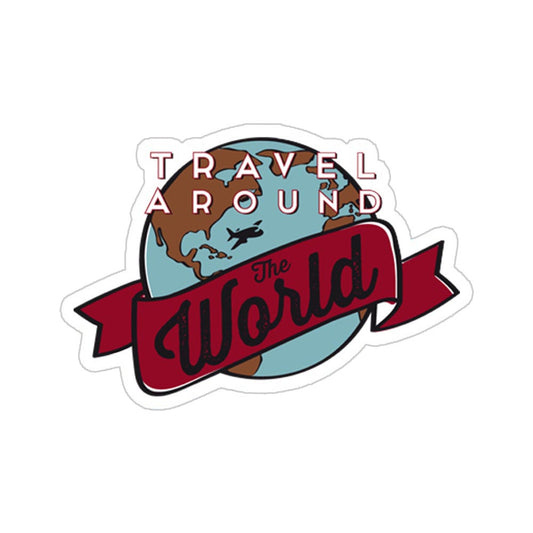 Travel Around World Sticker