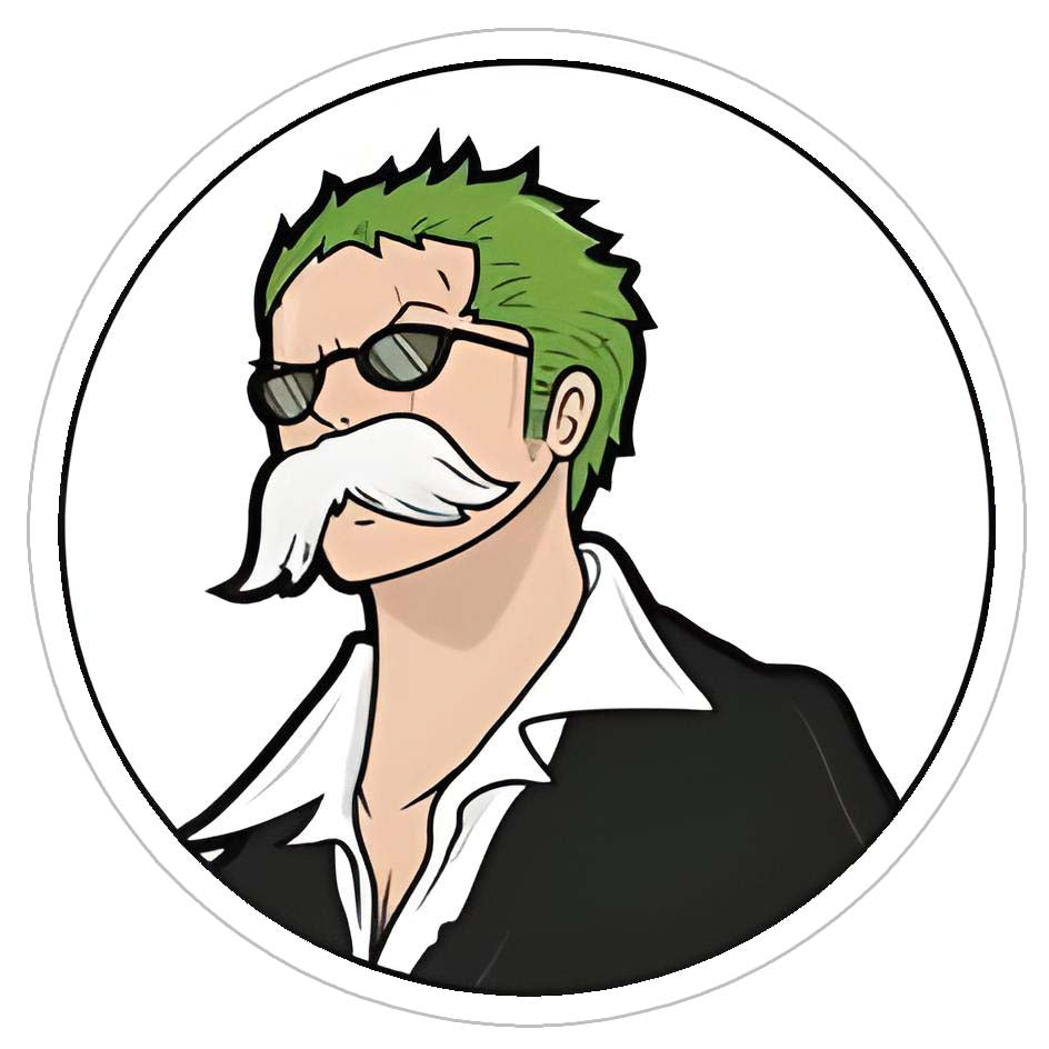 Undercover Agent Zoro Sticker