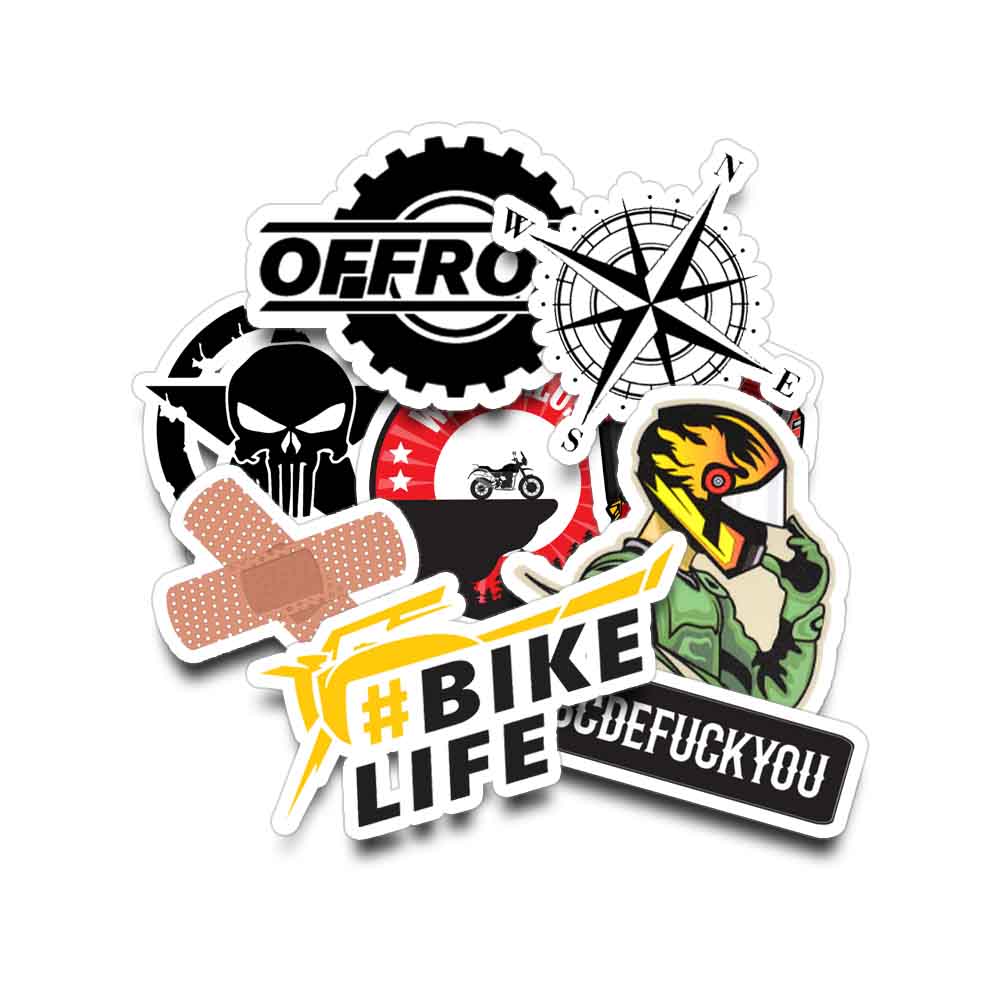 Bikers Sticker (Pack of 10)