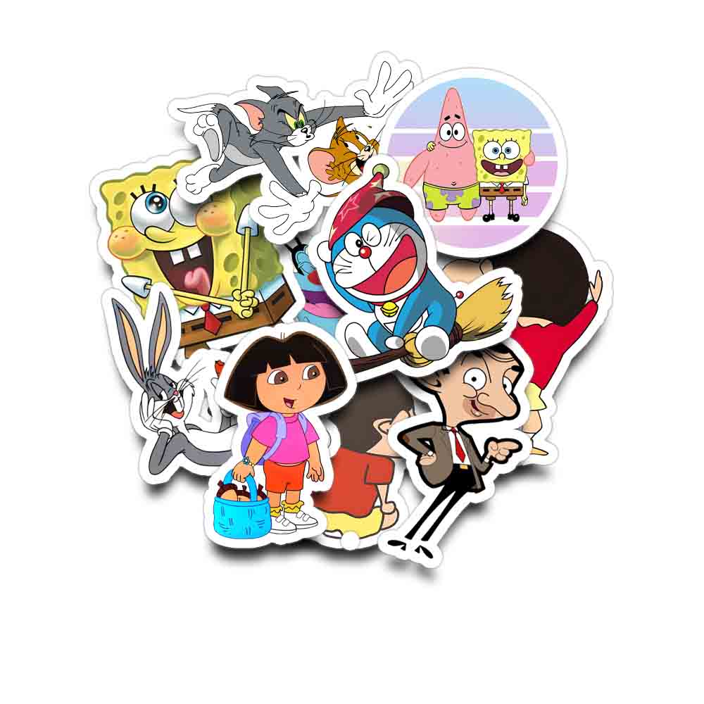 Cartoon Sticker (Pack of 10)