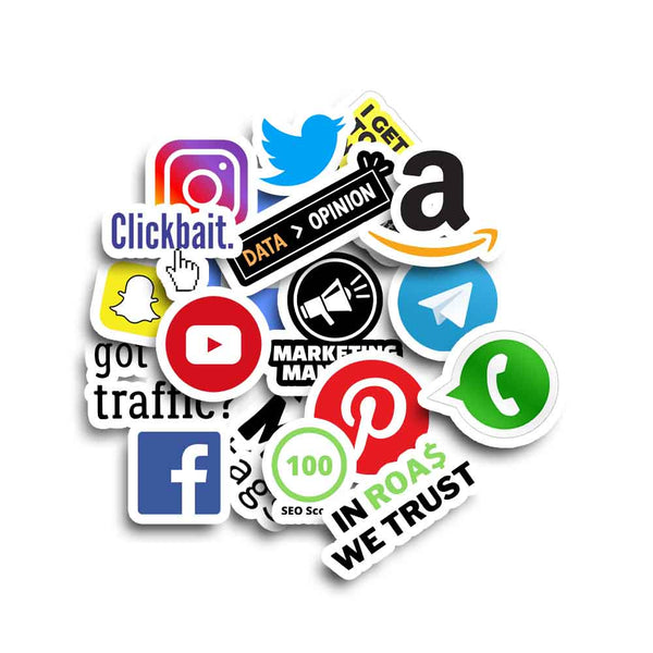 Social Media Sticker (pack of 20)