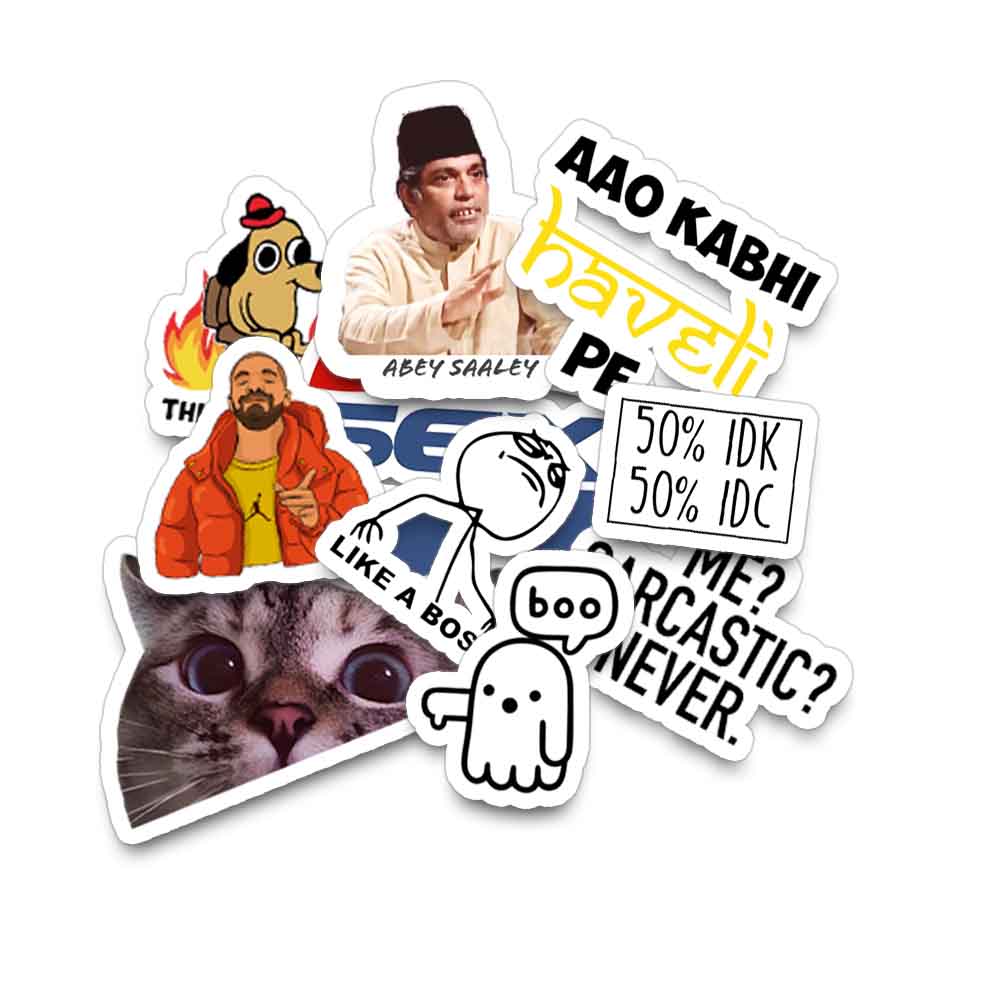 Memes Sticker (Pack of 10)