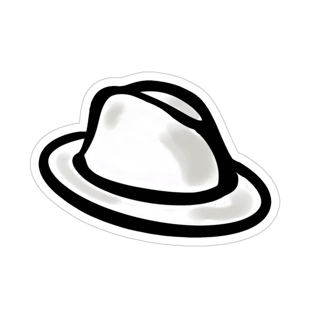 White Hat Sticker