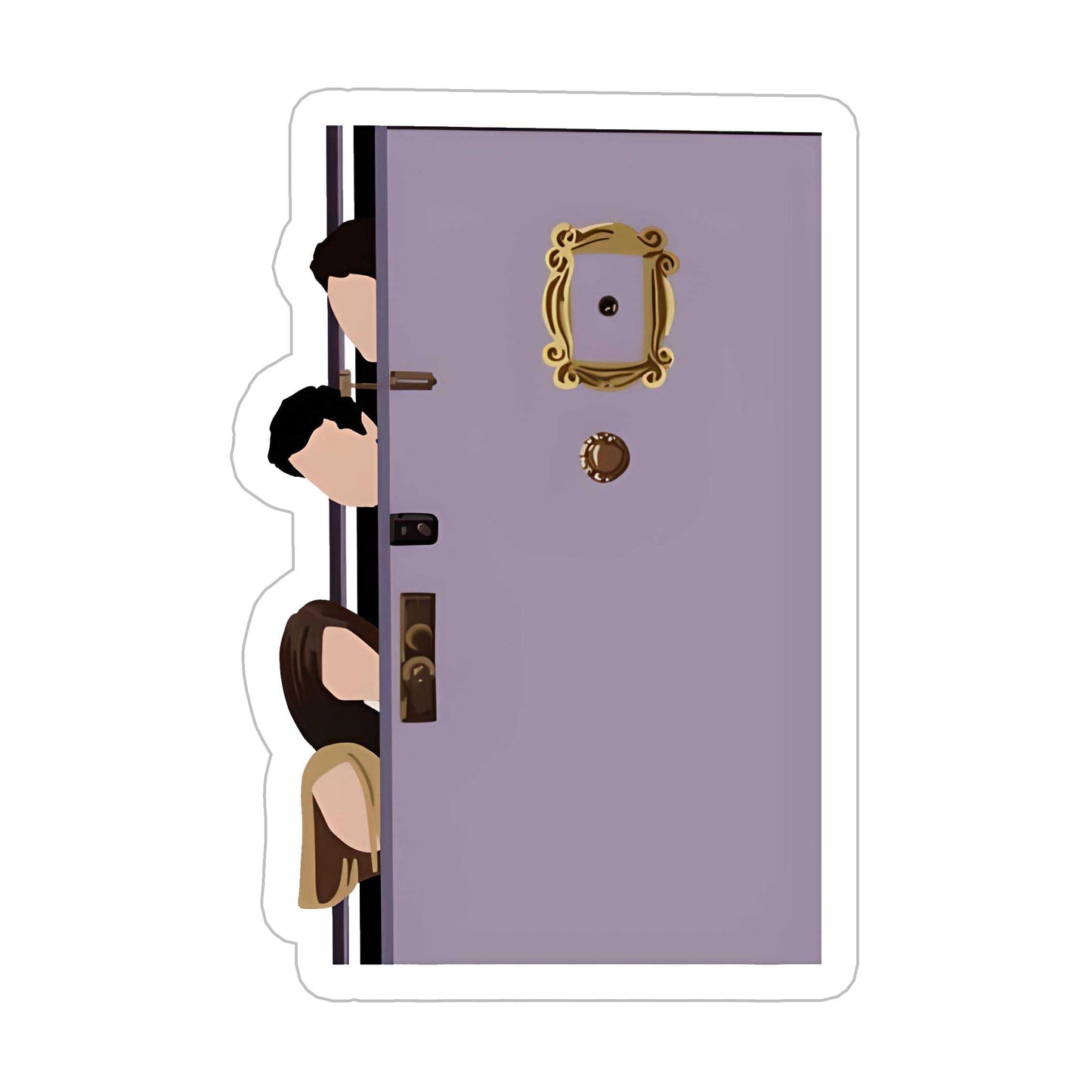 Who's at the door Sticker